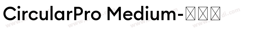 CircularPro Medium字体转换